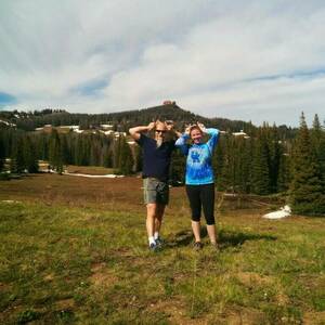 Two lab members at the FASEB Immunoreceptors meeting in Colorado in 2014