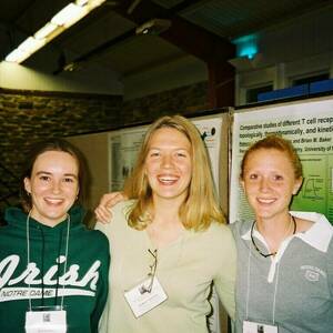 Baker lab members at the Gibbs Conference in 2003