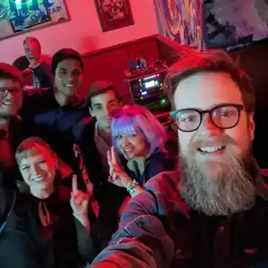The lab at the dive bar with the boss on the drums.